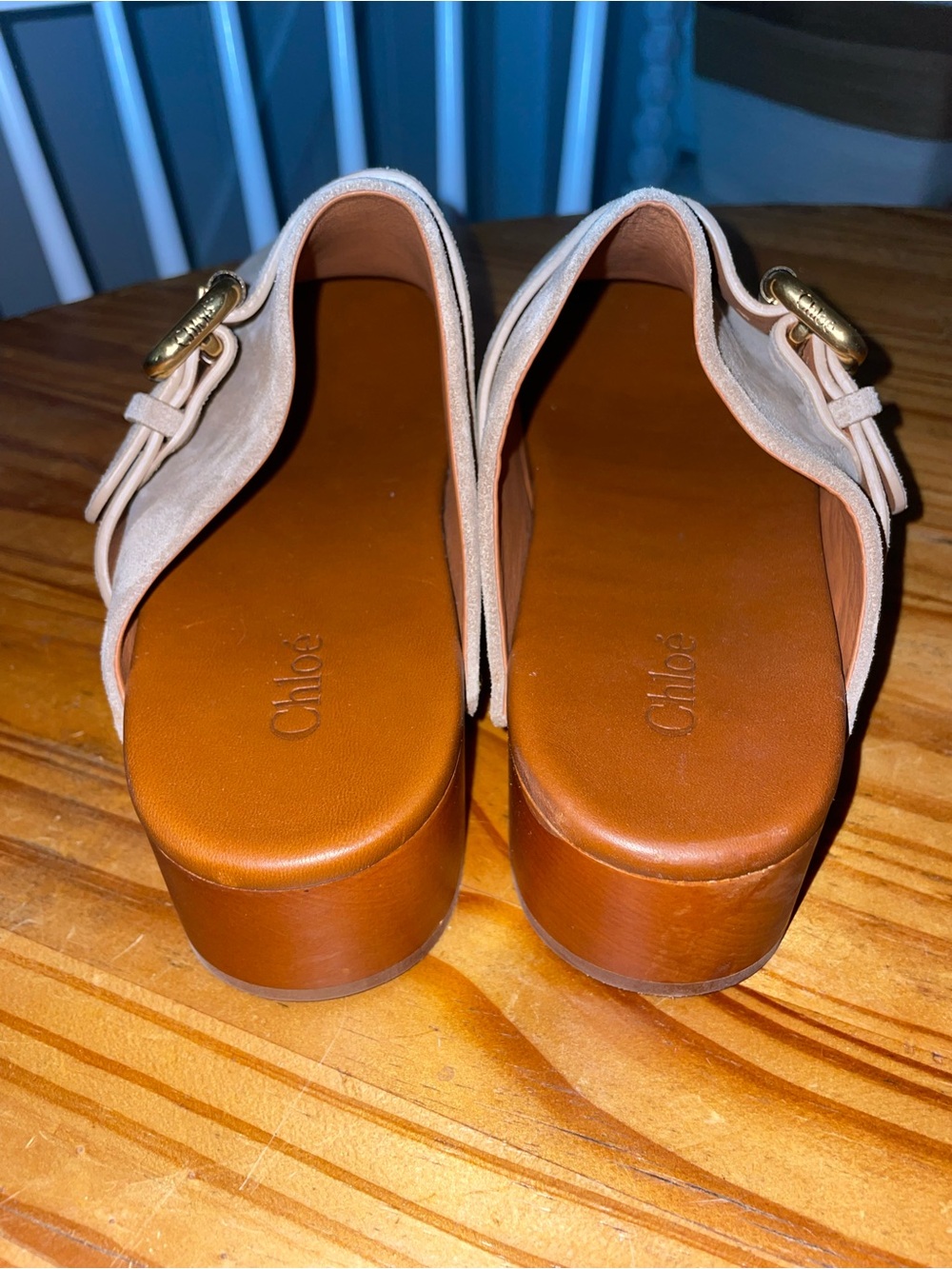 Chloé Women's Jeannette Clogs In Desert Sand Size 38/8 NWB $1,095 - Picture 4 of 10